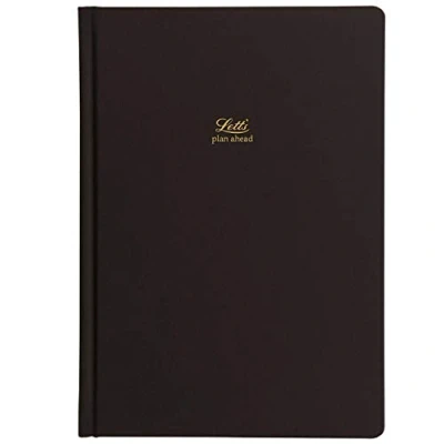Image of LETTS Icon A5 undated 5 Year Diary Black
