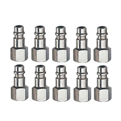 Image of 10 x 1/4&#039;&#039;Euro Tail (Hi Flow) Female Quick Release Air Line Fittings