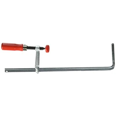 Image of BESSEY GTR30B6 Steel Table Clamp with 11 1/2&quot; Capacity x 2 Throat Depth and 400lb Clamping Force Red/Silver