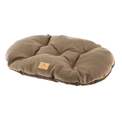Image of Ferplast Cat And Dog Cushion Stuart 65/6, Double Sided, Tweed Soft Velvet, Washable, Brown, M