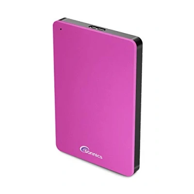 Image of Sonnics 1TB Pink External Portable Hard drive USB 3.0 super fast transfer speed for use with Windows PC, Apple Mac, Smart tv, XBOX ONE &amp; PS4