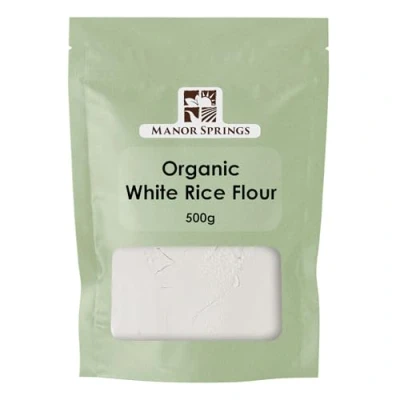 Image of Organic White Rice Flour 500g by Manor Springs