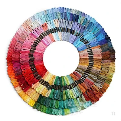 Image of LIUXIN 200/100/50 Anchor Similar Cross Stitch Cotton Embroidery Thread Floss Sewing Skeins Craft