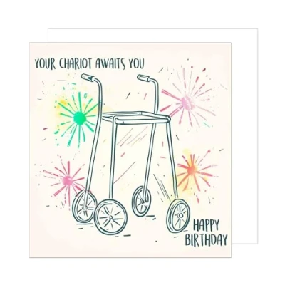 Image of Edition Seidel Premium Square Birthday Card with Envelope. Greeting Saying Happy For Him or Her Husband Wife Boyfriend Girlfriend (GQ238 SW024)