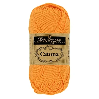 Image of Scheepjes Catona 411 Sweet Orange Yarn 1x10g