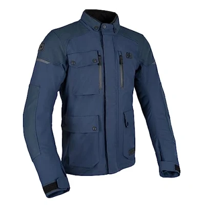 Image of Oxford Men&#039;s Barkston Dry2Dry Motorcycle Jacket, Navy, L