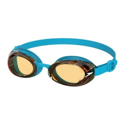 Image of Speedo Unisex Kids Jet 2.0 Swimming Goggles, Azure Blue/Parrot, One Size