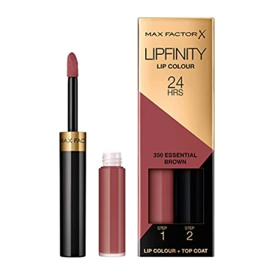 Image of Max Factor Lipfinity # 350 Essential Brown For Women 4.2 G Lip Gloss, multicolour