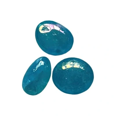 Image of VIE Tumbled Crystals, Pack of 6, Aqua Aura Quartz