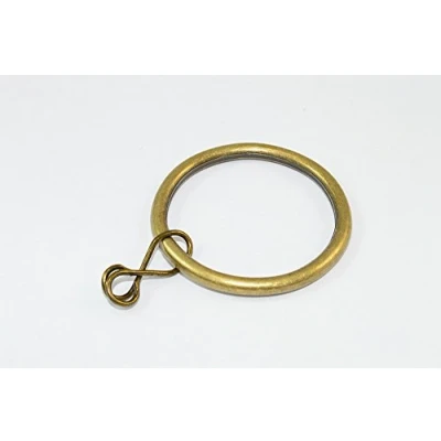 Image of Curtain Rod Ring Loose Eye Brass Antique Finish 35mm ID 42mm OD Pack of 48