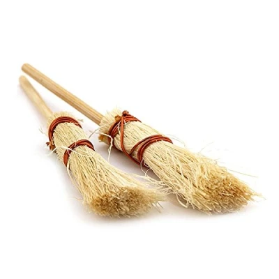 Image of MyTinyWorld 3 x Dolls House Miniature Household Brooms