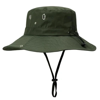 Image of Deevike Sun Hat for Women Men, BucketHat Foldable, Outdoor Safari Hiking Gardening Travel Fishing 58 60cm ArmyGreen