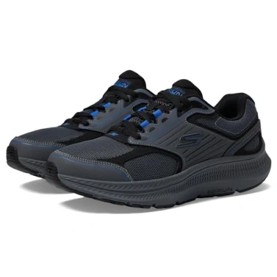 Image of Skechers Men&#039;s Go Run Consistent 2.0 Sneaker, Charcoal/Blue, 10