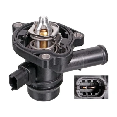 Image of 025200455, 055565336, 055579010, 055593034 Engine thermostat BLUE PRINT ADG09257 103C with seal housing VAUXHALL: Corsa Mk3, Astra Mk6