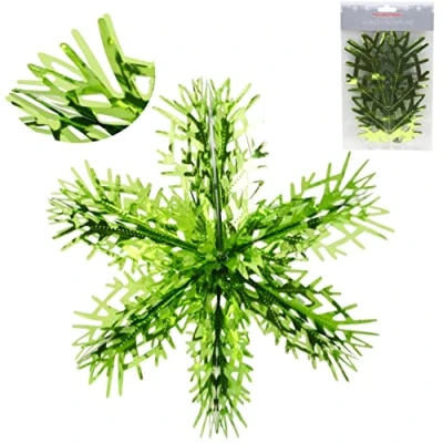 Image of Christmas Concepts® 16 (1.3ft) Large Foil 3D Snowflake Hanging Decoration Trimming (Mint Green)