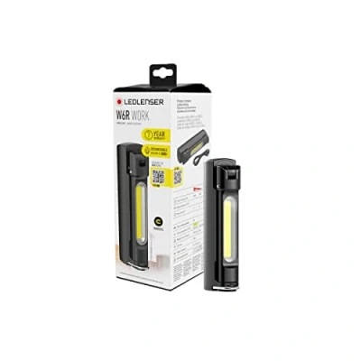 Image of Ledlenser W6R Work, foldout and rotatable, Portable LED Light with Magnet Hook, Bright Torch, 500 lumens, Work Inspection Hand Tools, Cordless Lamp Light, Lamp, USB