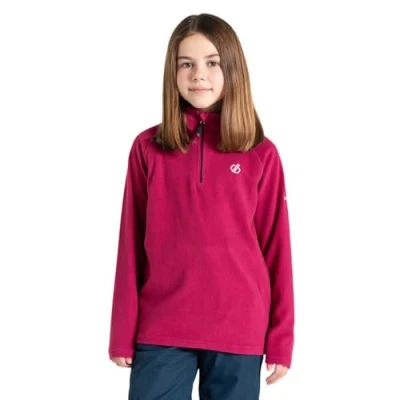 Image of Dare2B Girls Kids&#039; Freehand Half Zip Fleece Sweater, Berry Pink, 13 Years EU