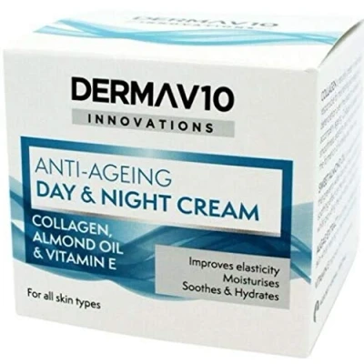 Image of DermaV10 Innovation Day and Night Collagen Cream, 50ml