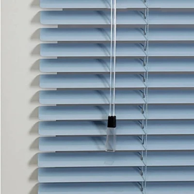 Image of Aluminum Venetian Blinds Slats Curtains,Blackout Window Shades,Aluminum Horizontal Blinds,Home Office Anti UV Waterproof Light Adjustment Aluminium Roller Blind,Blue,Custom (W70xH100cm(28x39in))