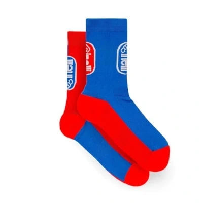 Image of Cinelli Oval Cycling Socks, Red, L/XL