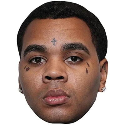 Image of Kevin Gilyard (Tattoos) Celebrity Mask, Flat Card Face, Fancy Dress Mask