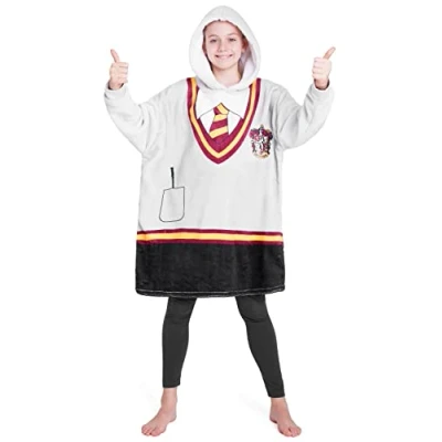 Image of Harry Potter Oversized Blanket Hoodie for Kids and Teens (Grey)