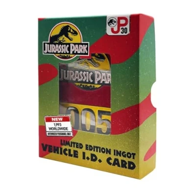 Image of Jurassic Park Limited Edition 30th Anniversary Replica Vehicle I.D Ingot
