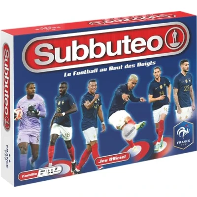 Image of Megableu 678325 World Soccer International Subbuteo FFF Table Game Live The Passion of Football from 6 Years Old, Multicolored