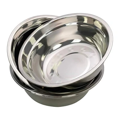 Image of Dehouse 4 Pack Kitchen Serving Bowls, Stainless Steel Metal Mixing Bowl