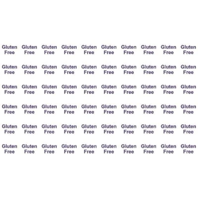 Image of Gluten free food safety labels Pack of 60 28mm Self adhesive stickers on sheet (300mm x 200mm)