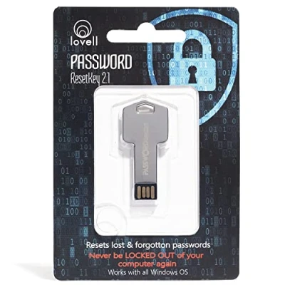 Image of Password Reset Key II Next Generation USB 3.0 Works w/Windows 98, 2000, XP, Vista, 7, &amp; 10 Fast Access No Internet Connection Needed Lost Passwords on Windows Based PC Laptop