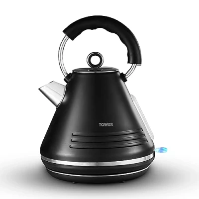 Image of Tower Ash 1.7L 3KW Pyramid Kettle Black