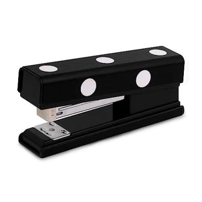 Image of Kate Spade New York Black Stapler, Cute Stapler for Office or Home, Decorative Desk Accessory, Picture Dot