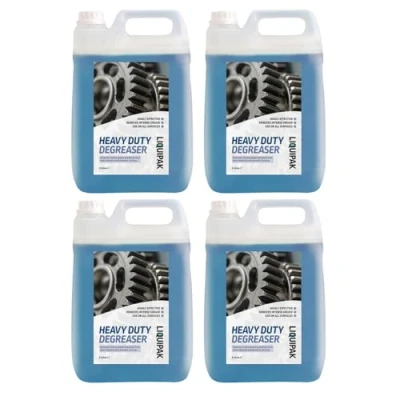 Image of Liquipak Heavy Duty Degreaser &amp; Cleaner 4x5L Professional, Multipurpose Degreaser, Removes Grease Grime, Suitable For Floors, Walls And Equipment (4x5 litres)