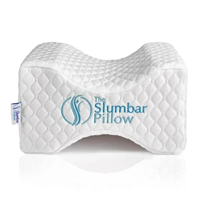 Image of Knee pillow To Relieve Lower Back, Knee, Hip And Joint Pain, Sciatica Pregnancy Discomfort Ideal for side sleepers Premium Memory Foam Leg Free Ebook