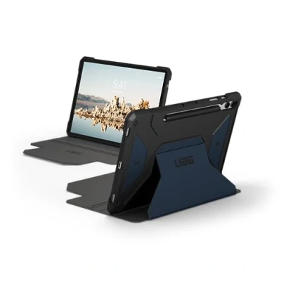 Image of UAG Designed for Galaxy Tab S9 Plus Case 12.4&quot; 2023 SM X810 Metropolis SE Mallard, Multi Angle Kickstand Folio with Auto Wake/Sleep &amp; S Pen Holder Rugged Protective Cover by URBAN ARMOR GEAR