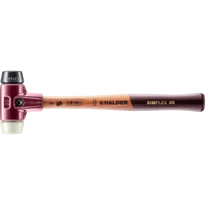 Image of Halder 3028030 30 mm EH Rubber/Nylon 3028 &quot;Simlpex&quot; Soft Face Mallet Multi Colour