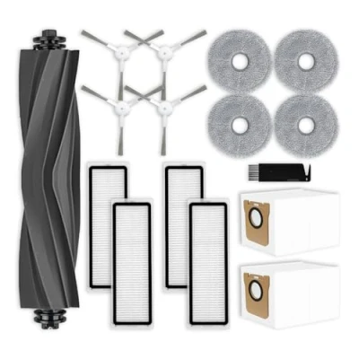 Image of Liveryde Replacement Parts Compatible with Dreame L10s Ultra / L10 Ultra, for Xiaomi Robot Vacuum X20+ Accessories, 1 Main Brush, 4 Side Brushes, HEPA Filters, Mop Pads, 2 Dust Bags