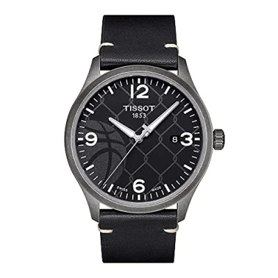 Image of Tissot Men Analog Swiss Quartz Watch with Leather Strap T1164103606700