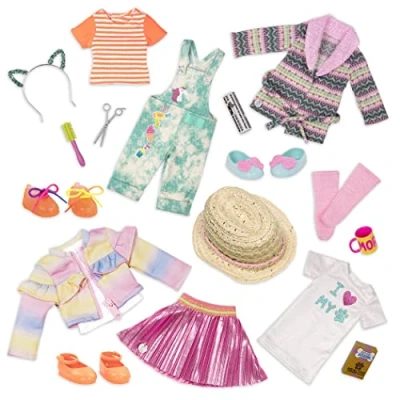 Image of Glitter Girls 62243469280 14&quot; Doll Deluxe Multi Pack Outfit for 3 years and up
