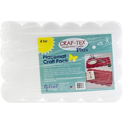 Image of Bosal Craf Tex Double Sided Fusible Placemat Craft Pack 12.5&quot;X18.25&quot;