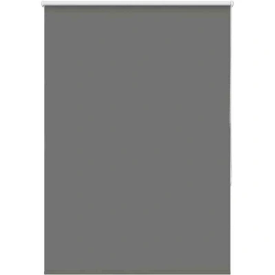 Image of vidaXL Roller Blind Blackout Grey 110x150 cm Fabric Width 105.7 Polyester