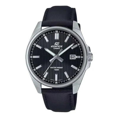Image of Casio Men Analogue Quarz Watch with Leather Strap EFV 150L 1AVUEF