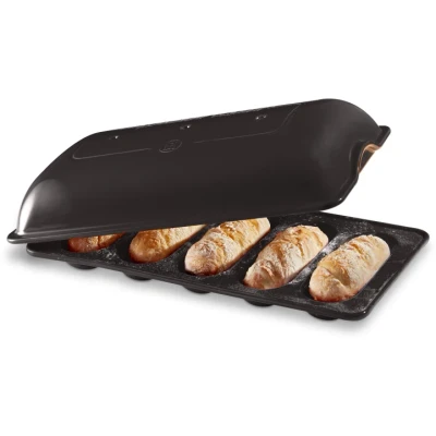 Image of Emile Henry Bread Mould Baguette Fusain