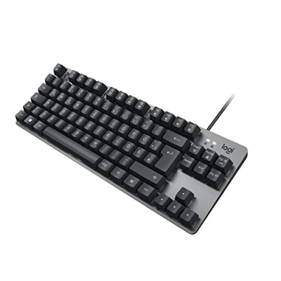 Image of Logitech K835 TKL Mechanical Corded Aluminium Keyboard, Red Switches, QWERTZ German Layout Grey