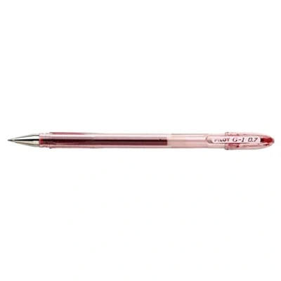 Image of Pilot G107 Gel Ink Rollerball Pen with 0.7 mm Tip Red (Pack of 12)