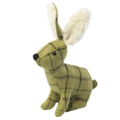 Image of House of Paws Tweed Plush Hare, Squeaky Dog Toy