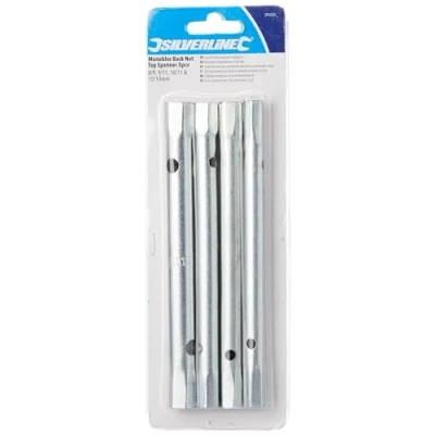Image of Silverline Monobloc Back Nut Tap Spanner 5pce 8/9, 9/11, 10/11 &amp; 12/13mm
