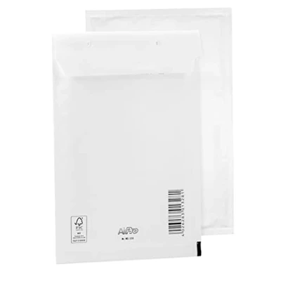 Image of 10 Padded Envelopes Bantex C3 (225 x 175 mm) 13/C White with Self Adhesive Closure, 400123103