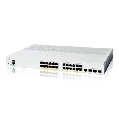 Image of Cisco Catalyst 1200 24P 4G Smart Switch, 24 Port GE, PoE, 4x1GE SFP, Limited Lifetime Protection (C1200 4G)